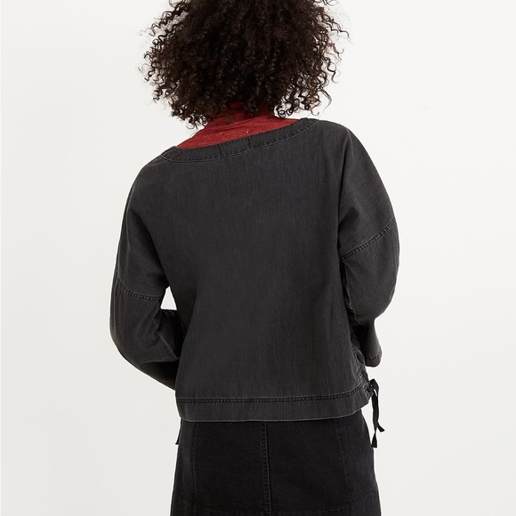 Madewell Denim Side Lace Top - Picture 3 of 8